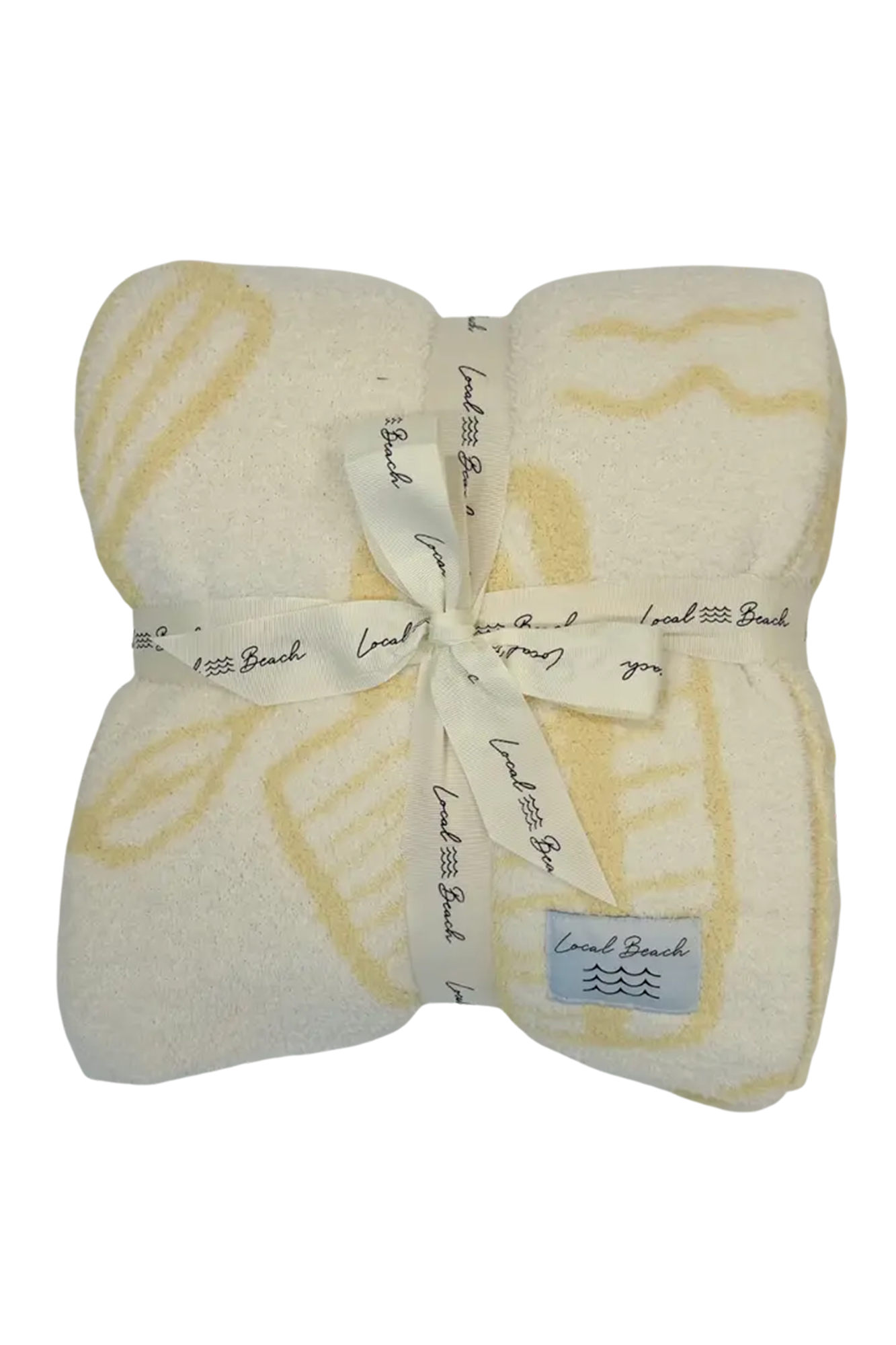 Amalfi Luxe Home Blanket | Golden Haze & Cream