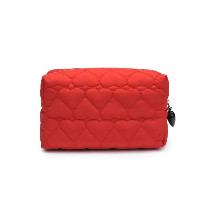 Pull My Heart Cosmetic Pouch | Red
