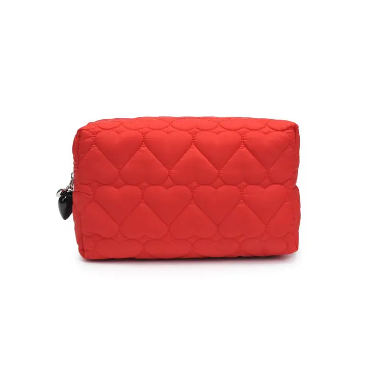 Pull My Heart Cosmetic Pouch | Red