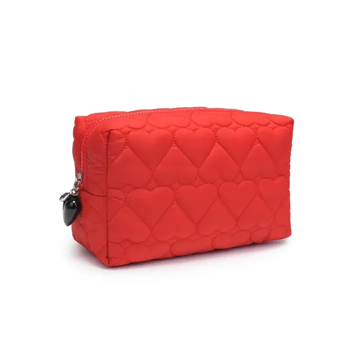 Pull My Heart Cosmetic Pouch | Red