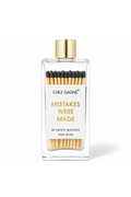 Mistakes Were Made Glass Bottle Matches